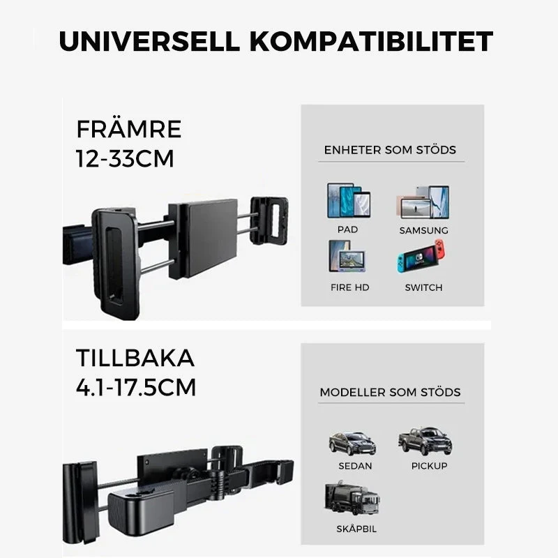 Universellt Tablettfäste För Baksätet i Bilen