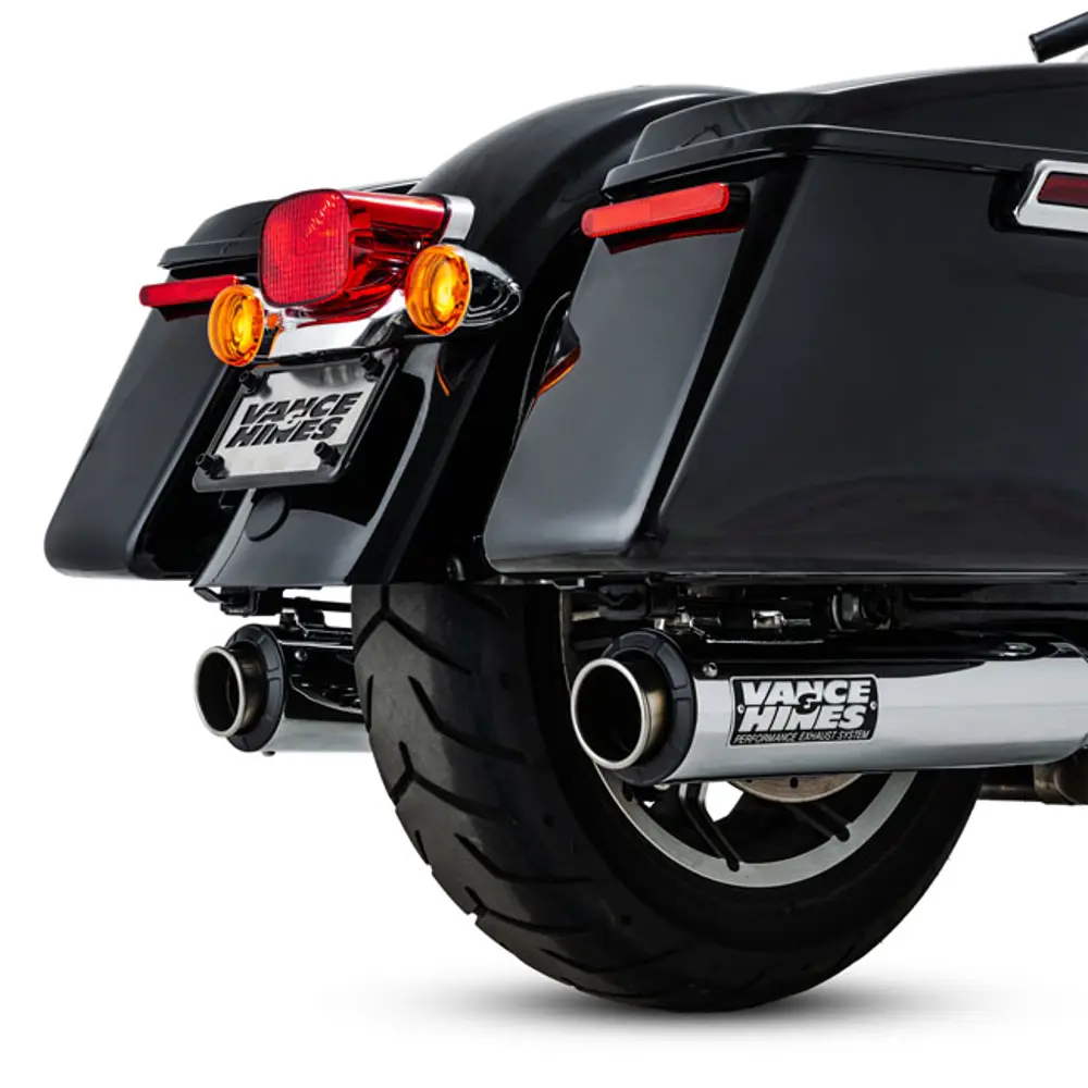 Vance & Hines Supersport 400 Krom Slip-On Ljuddämpare till Harley