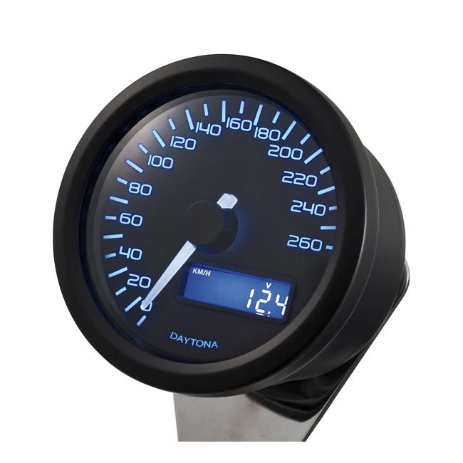 Velona Hastighetsmätare 60mm Svart 260 km/h