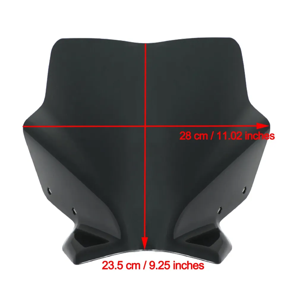 Vindrutan vindruta passar för ducati monster 821 1200 1200s 1200r 2014-2020 Generic
