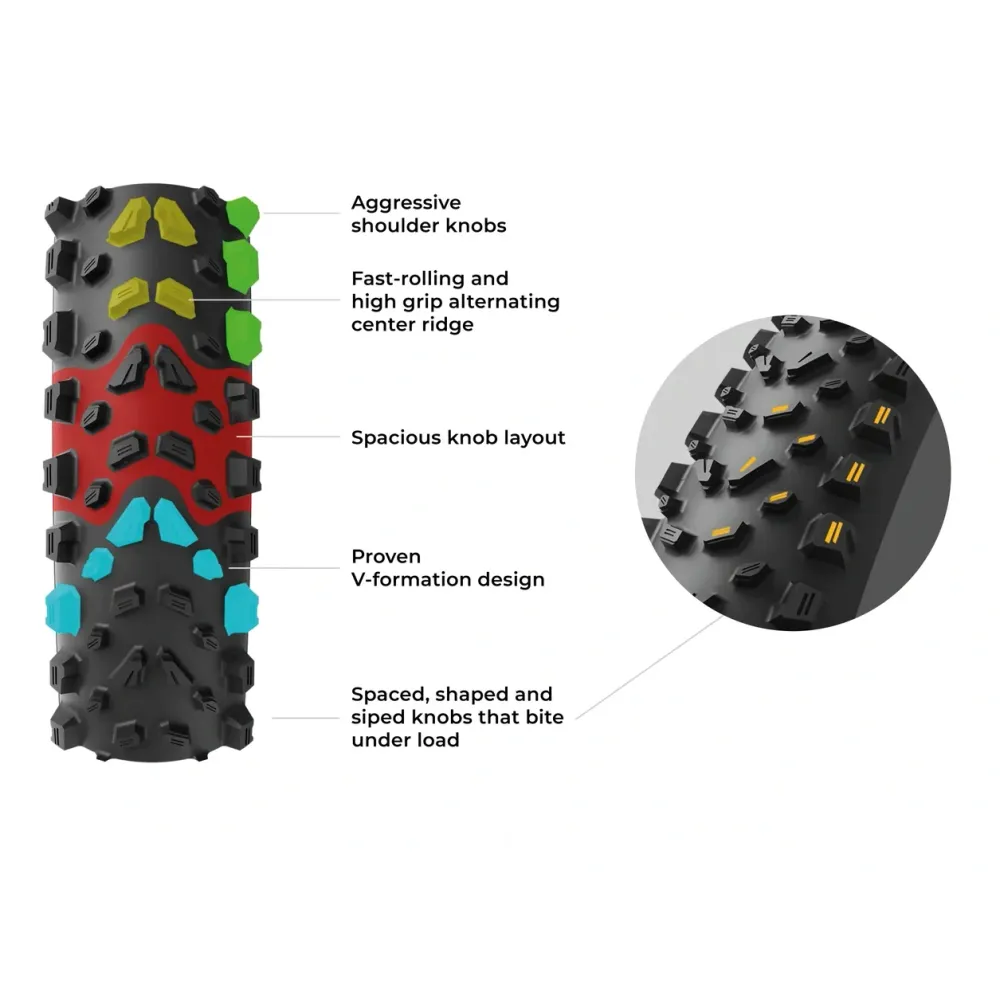 VITTORIA SYERRA TRAIL 29x2.60 4C Graphene 2.0 Tubeless Ready Soft Black-däck