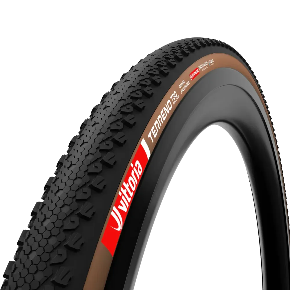VITTORIA TERRENO T30 FINE LOOSE Gravel Endurance 700x45c Tubeless Ready Soft Brown däck
