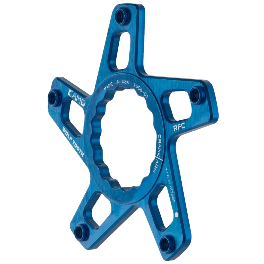 WOLF TOOTH CAMO P3 Raceface Cinch Direct Mount Offset 3mm Blå vevparti stjärna