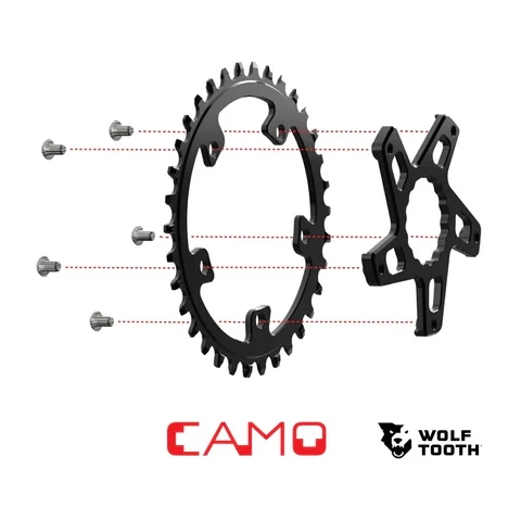 WOLF TOOTH CAMO P2 Sram Offset 4mm Svart vevparti stjärna