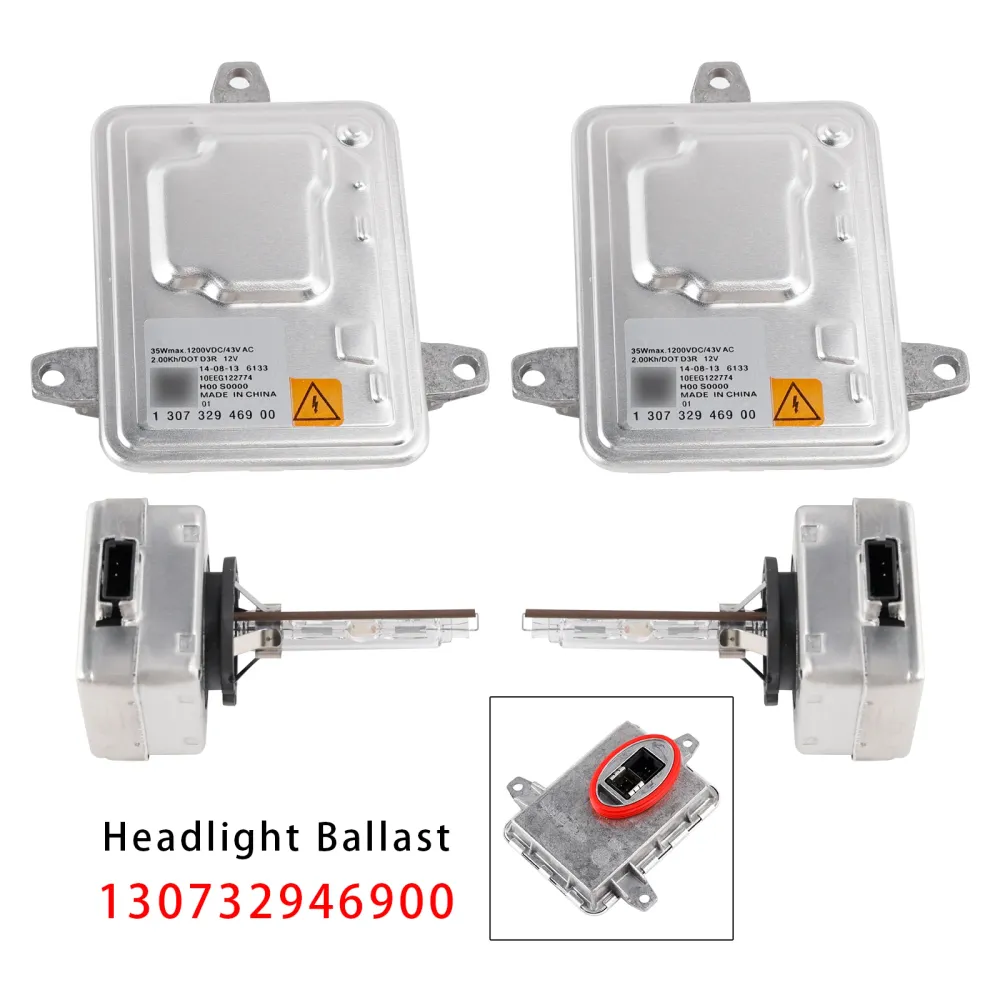 Xenon Ballast HID Control Unit+ D3S Bulbs Kit för Jeep Cherokee 2014-2018