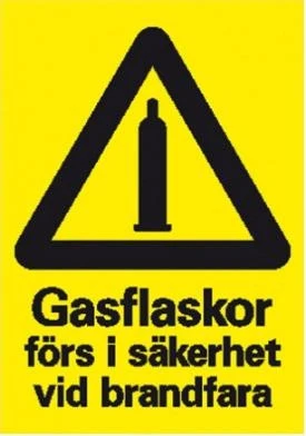 Gasflaskor förs i säkerhet Loud 85dB Alarm