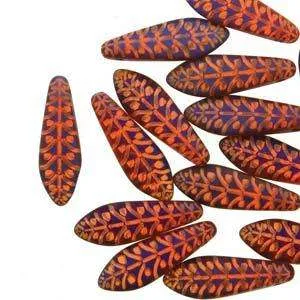 Dagger - Peach Transparent Laser Matt Rye 5x16mm, 1 sträng
