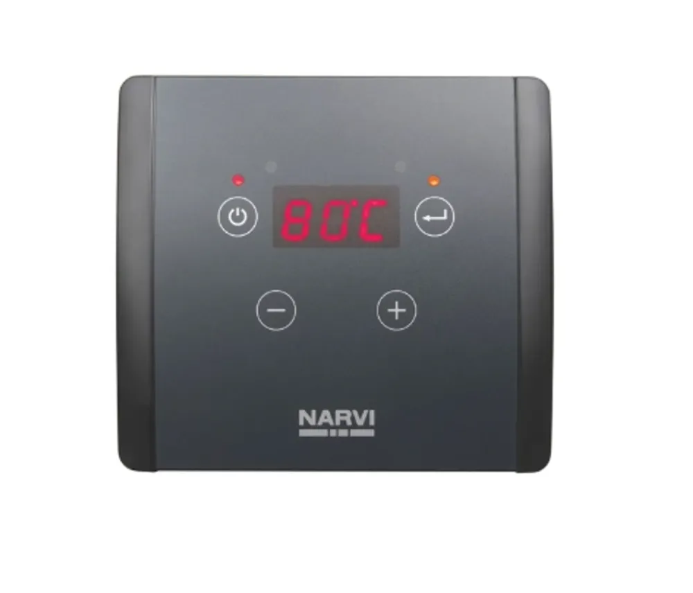 Bastuaggregat Narvi Glossy Svart 10,5 kW