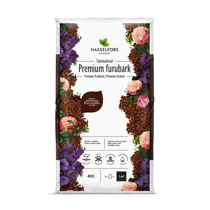 Hasselfors föredragen furubark 40 liter, 48st, Helpall - Fraktfritt