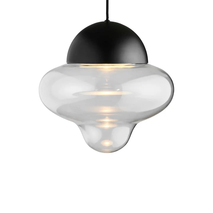 Nutty XL Clear pendellampa, klar/svart • Design Us