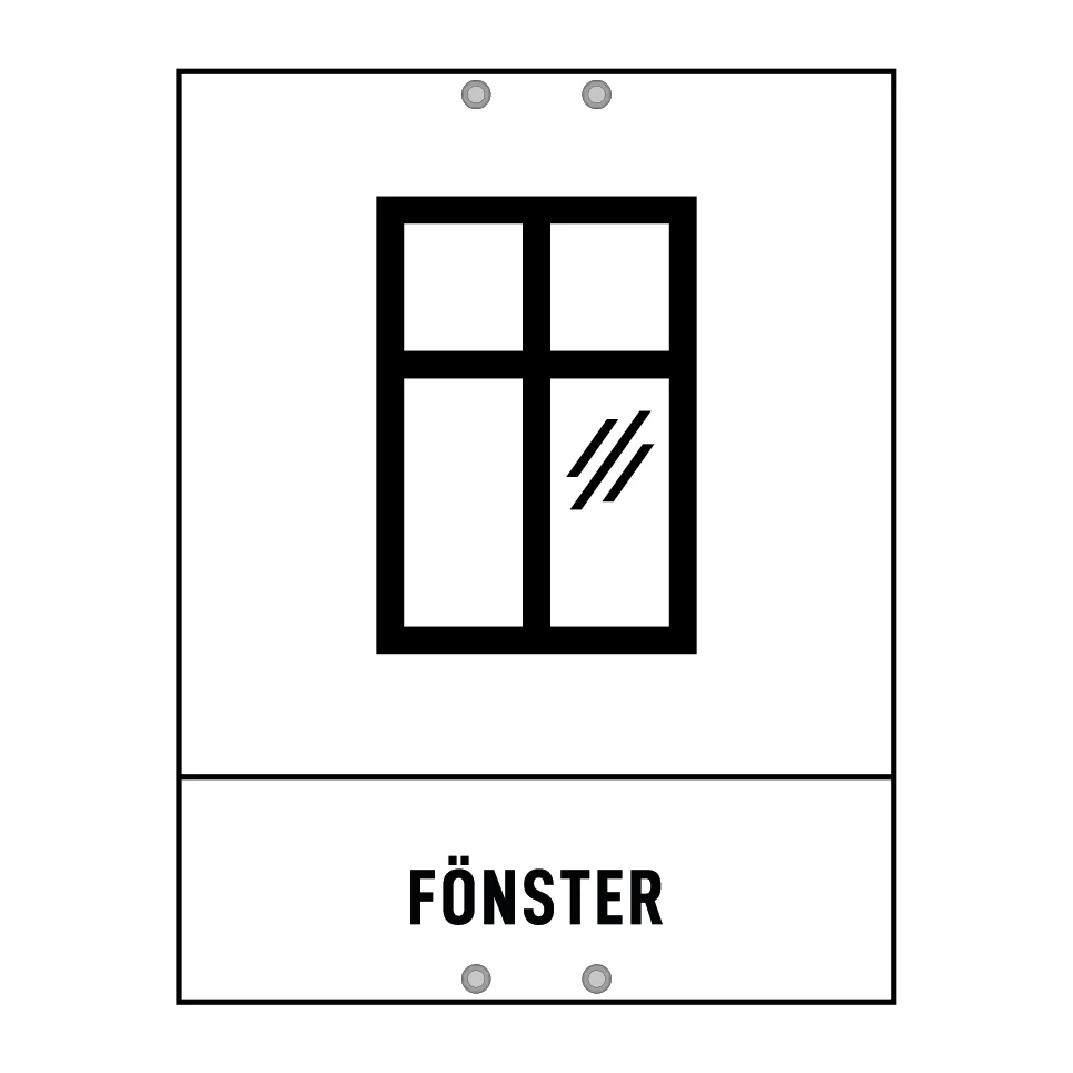 Dimensionerat virke Fönster 180x235mm