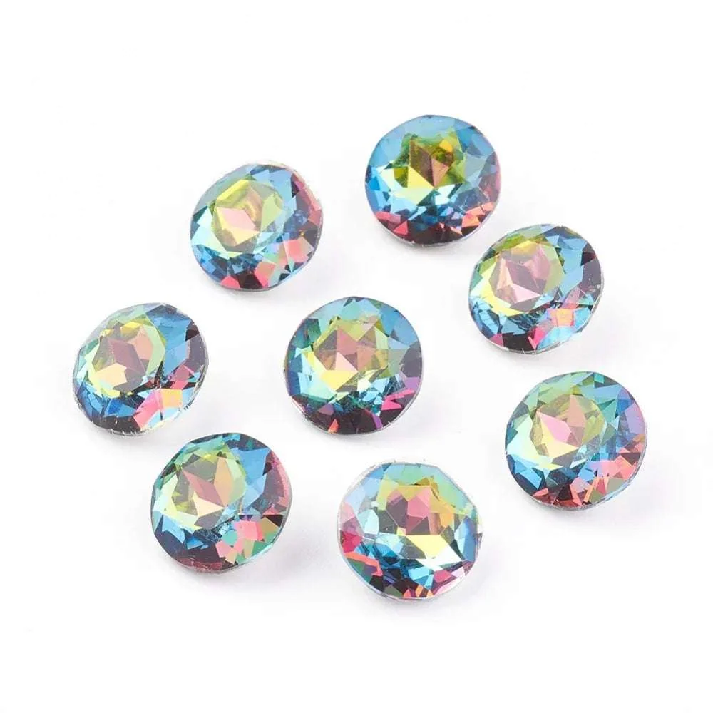 Kinesisk strass - Round stone Vitrail Medium 8mm 1 styck
