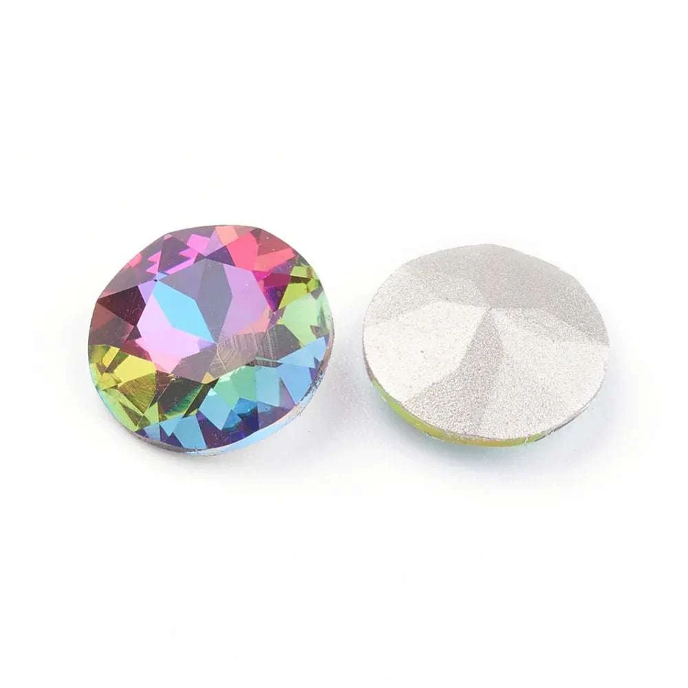 Kinesisk Strass - Round stone Volcano 8mm 1 styck