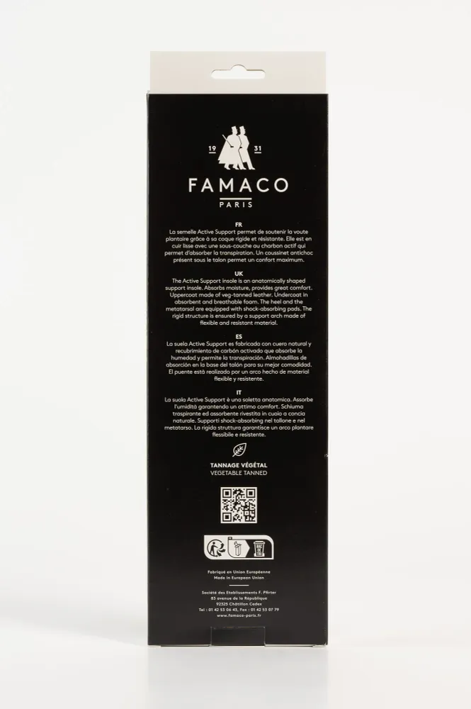 Ergonomic Leather Sole Active Support | Natural Äkta läder 35