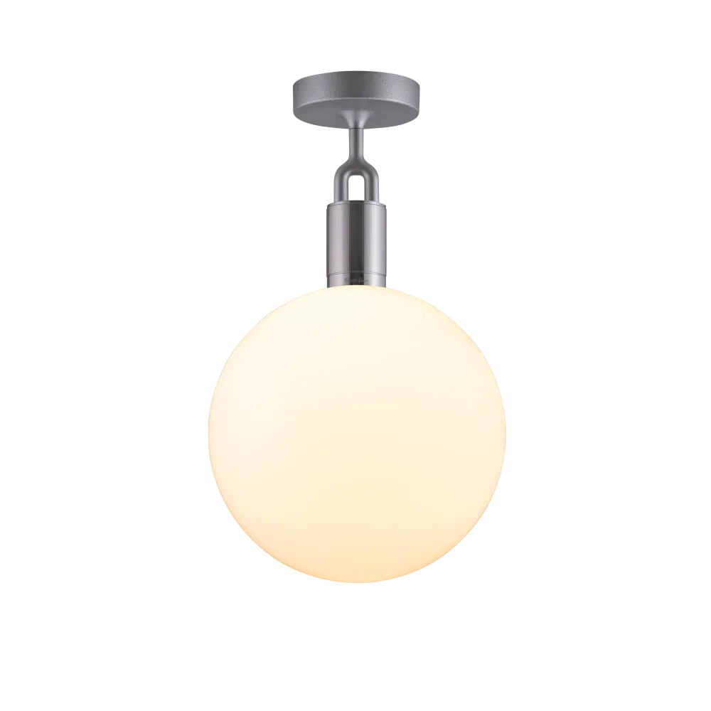 Forked Ceiling Globe Large taklampa, opalglas och stål • Buster + Punch
