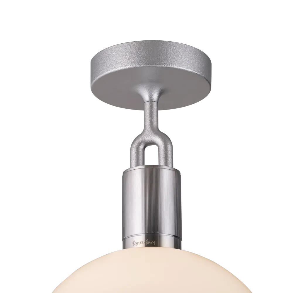 Forked Ceiling Globe Large taklampa, opalglas och stål • Buster + Punch