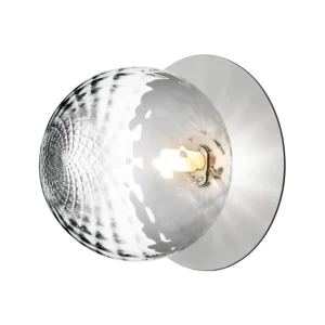 Liila 1 vägg- och taklampa, bärbar silver / optic clear • NUURA Small