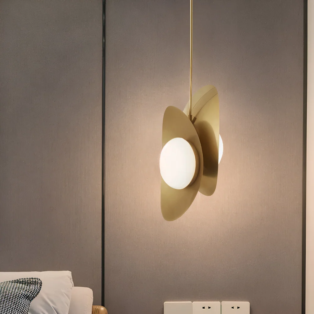 Luxe Pearle Pendellampa - Lyxig Perlgaslampa Alloy Hänglampa