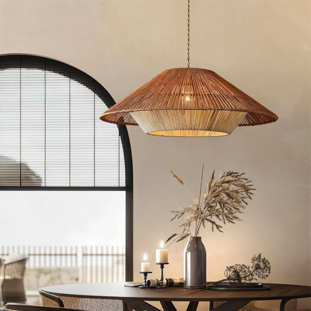 WillowStil Pendellampa - Japanskt Inspirerad Wabi Sabi Hänglampa