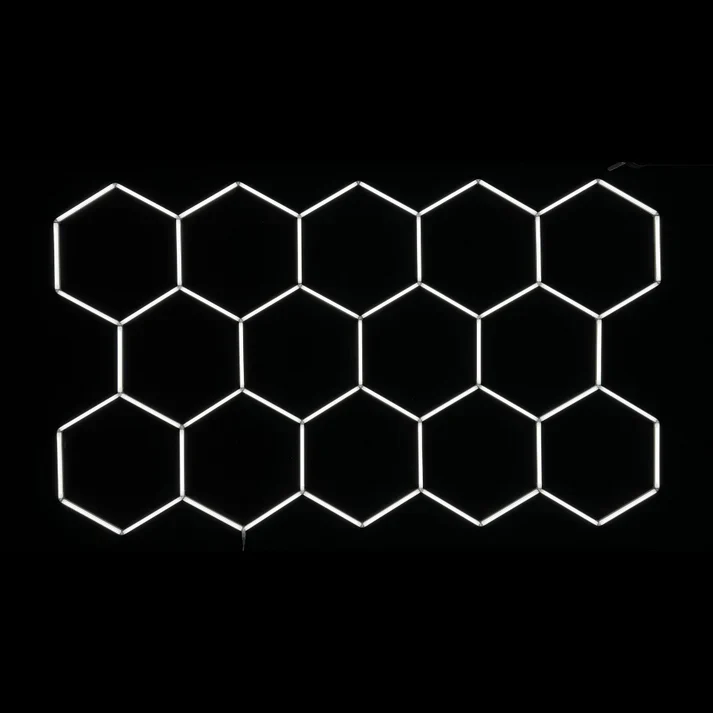 Dimbar NORTHLUMEN™ 14-Grid Hexagon LED-belysning