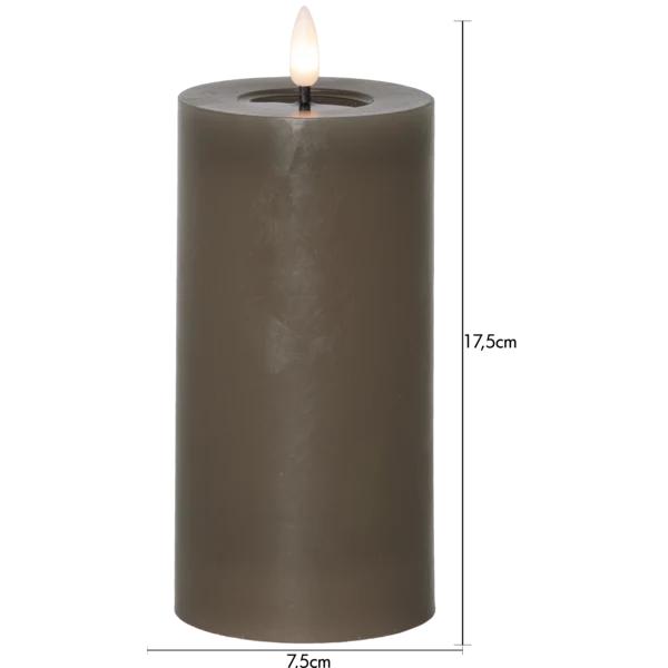 LED Blockljus Flamme Flow Mullvad 17,5 cm