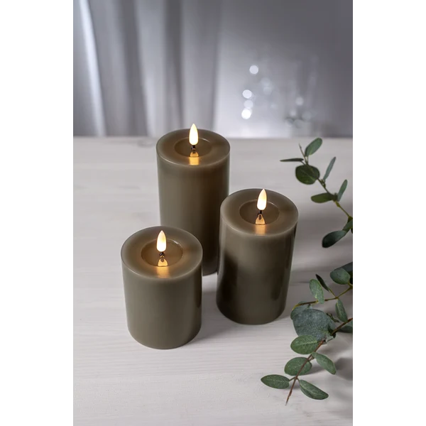 LED Blockljus Flamme Flow Mullvad 17,5 cm