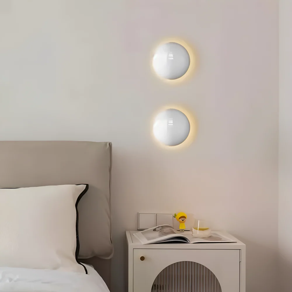 LumiCircle Vägglampa - Dagens Rund Vägglampa - Energieffektiv LED Väggbelysning Rod
