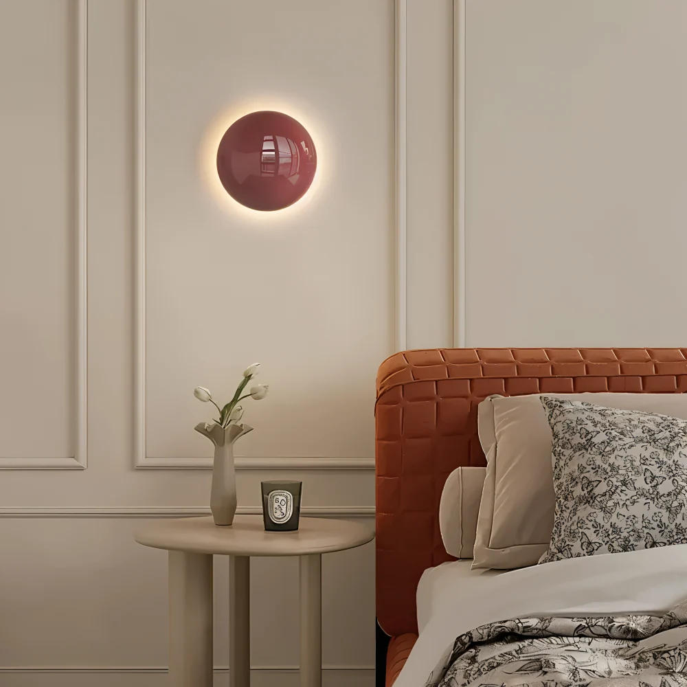 LumiCircle Vägglampa - Dagens Rund Vägglampa - Energieffektiv LED Väggbelysning Rod