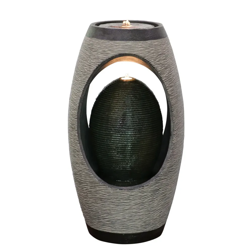 Lykke Fontän Cascade med LED-belysning