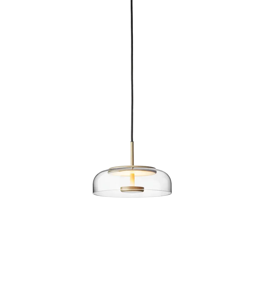 Blossi 1 pendel, nordic golden / clear • NUURA