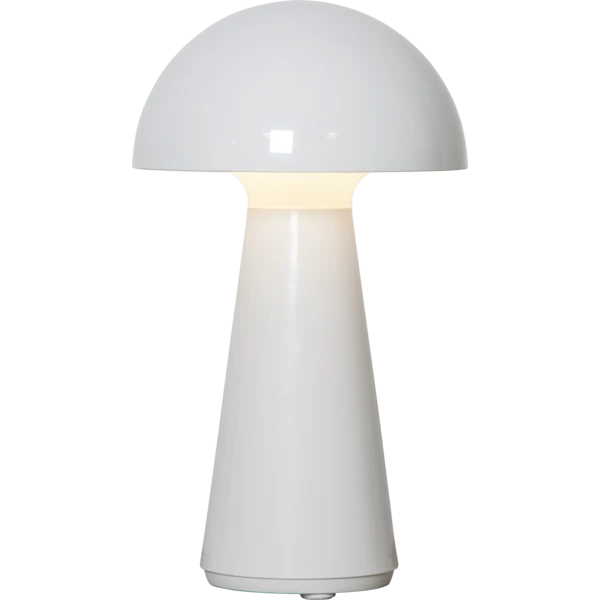 Bordslampa Mushroom Vit/Svart Vit