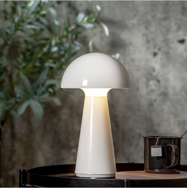 Bordslampa Mushroom Vit/Svart Vit