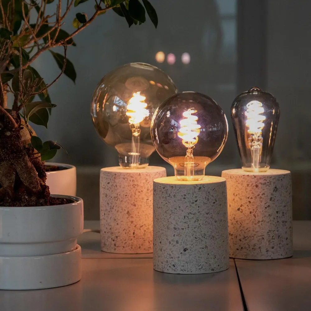 Connected lampa, WiFi, Hombli Smart Bulb Amber ST64, E27, LED, CCT, 5,5W, Dimbar, Retro Filament, med retrofilament