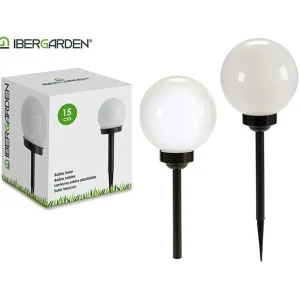Ibergarden - Plast Solcells Ljuskula 15Cm X 51Cm 1St