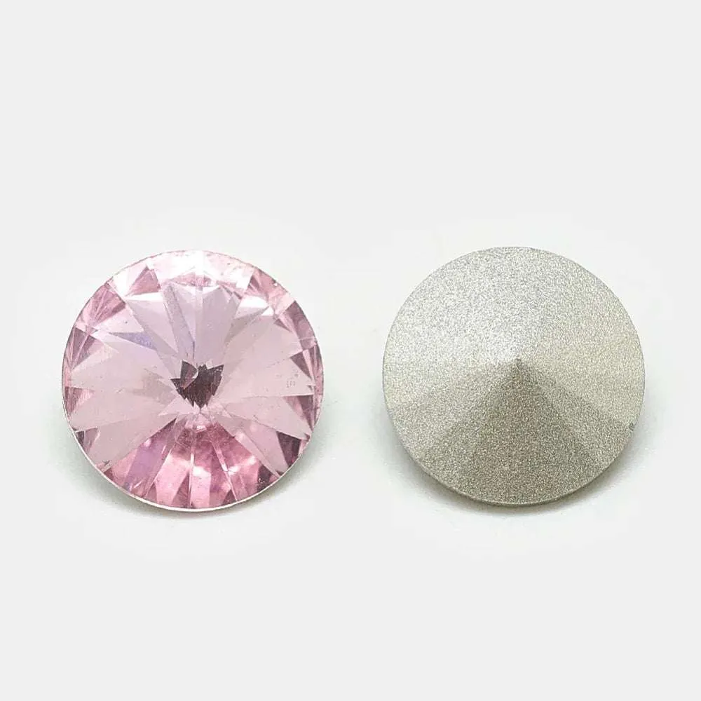 Kinesisk strass - Rivoli Buoyant Rose 10mm 1 styck