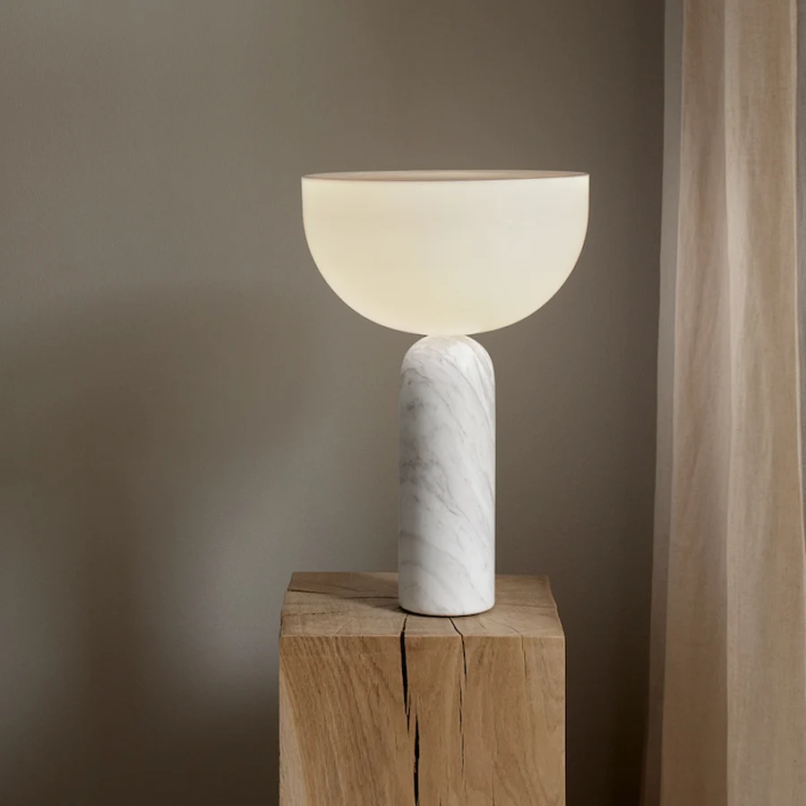 Kizu bordslampa - Pärla marmor Small
