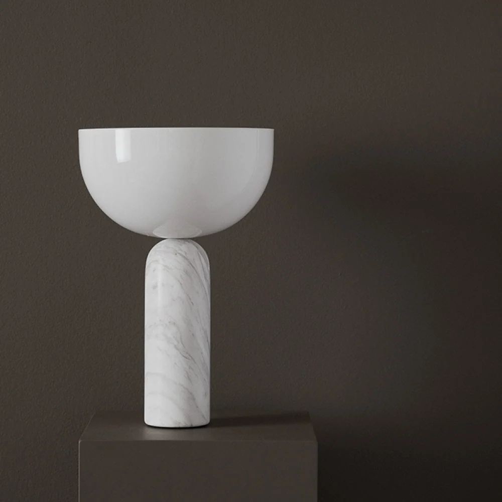 Kizu bordslampa - Pärla marmor Small