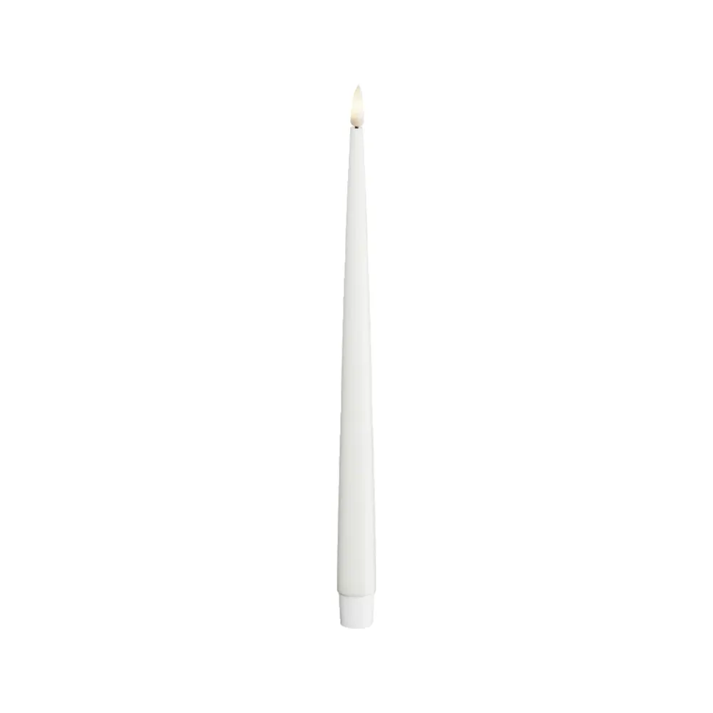 LED Glödande Med Lack (28 cm) 2 st - Vit