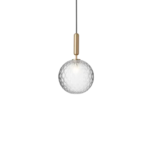 Miira 1 Large pendel, brass / optic clear • NUURA