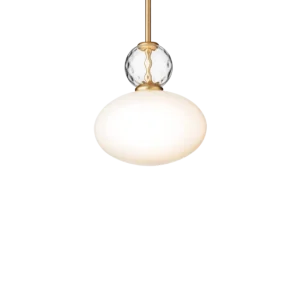 Rizzatto 32 pendel, satin brass / opal • NUURA