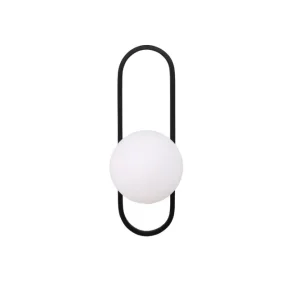 Vägglampa Venture Home Alpes Onyx / Vitt Glas