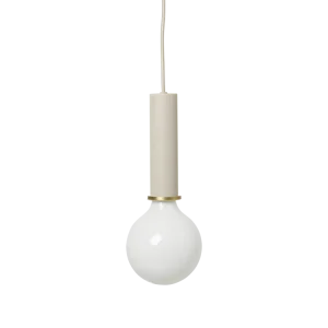 Socket Pendant High - Bärbar Grey On/Off Switch