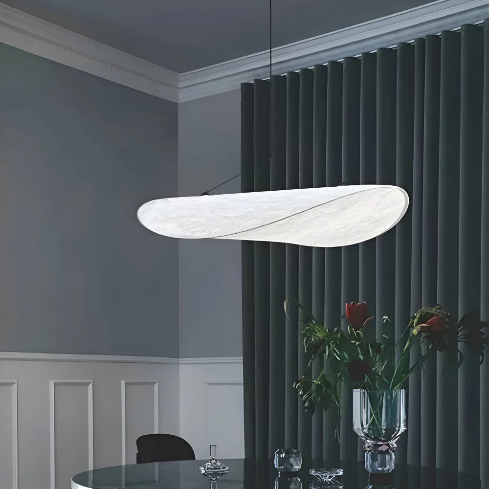 SilkyFab Pendellampa - Artisan LED Hänglampa av Tyg