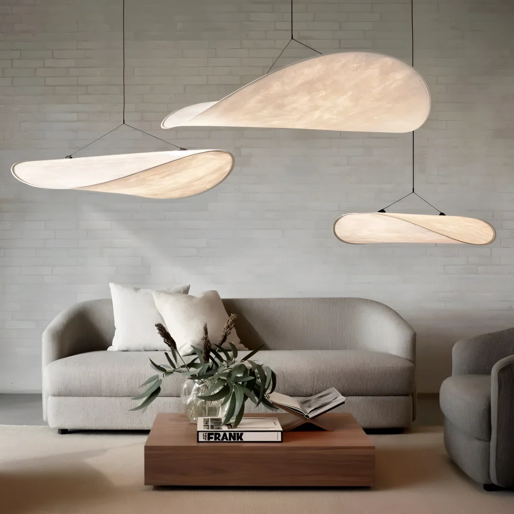SilkyFab Pendellampa - Artisan LED Hänglampa av Tyg