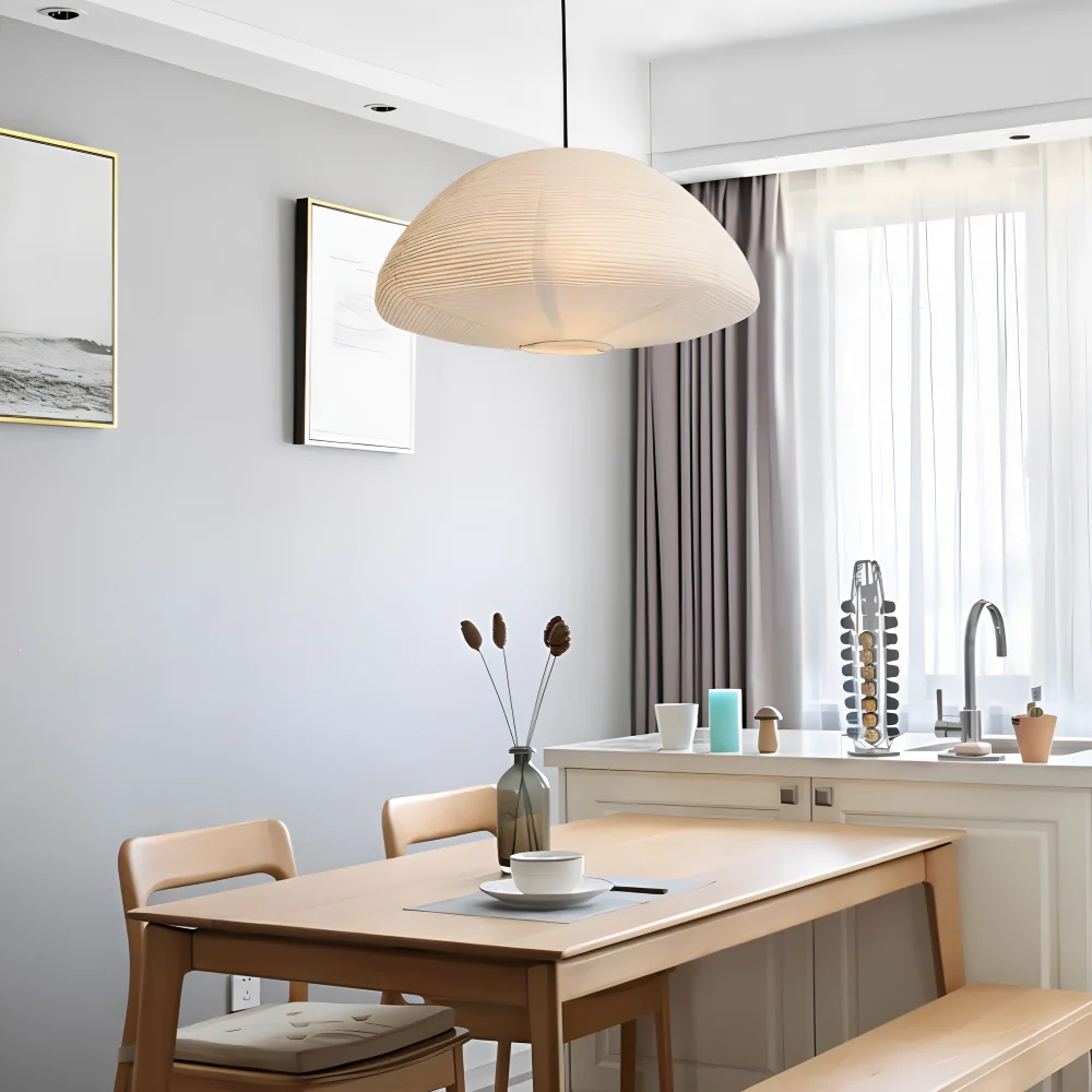 KireiLume – Japansk Papperskupol Pendellampa i Minimalistisk Stil