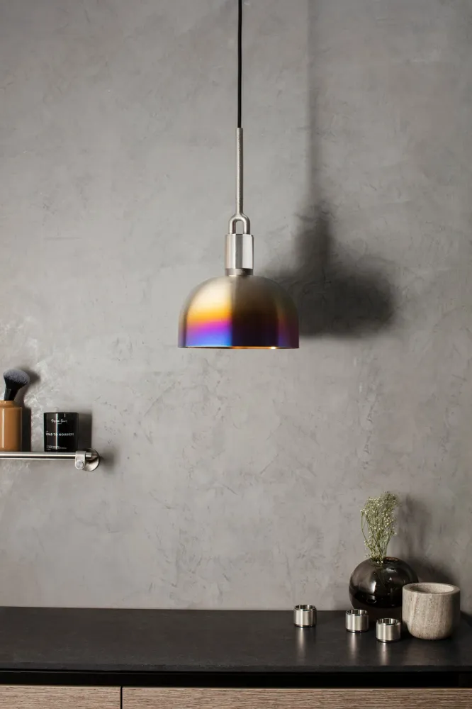 Forked Pendant Shade Large pendellampa, bränt stål • Buster + Punch
