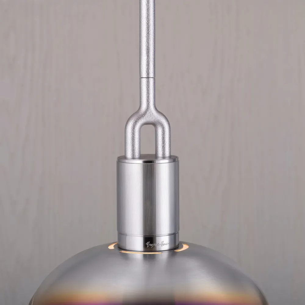 Forked Pendant Shade Large pendellampa, bränt stål • Buster + Punch