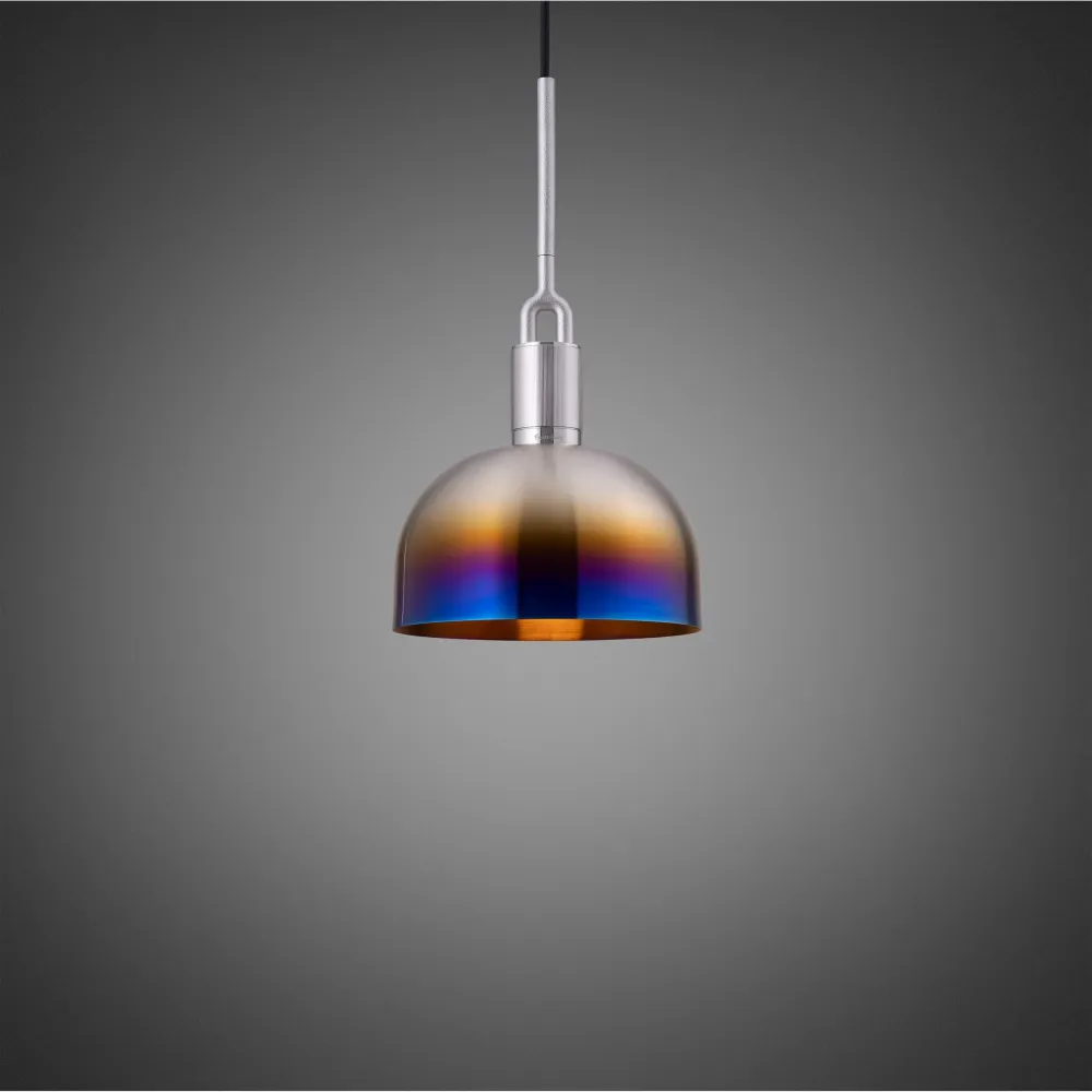 Forked Pendant Shade Medium pendellampa, bränt stål • Buster + Punch