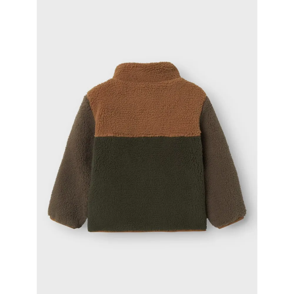 Name It Toasted Coconut Nmmmonico Teddy Jacket Block 86