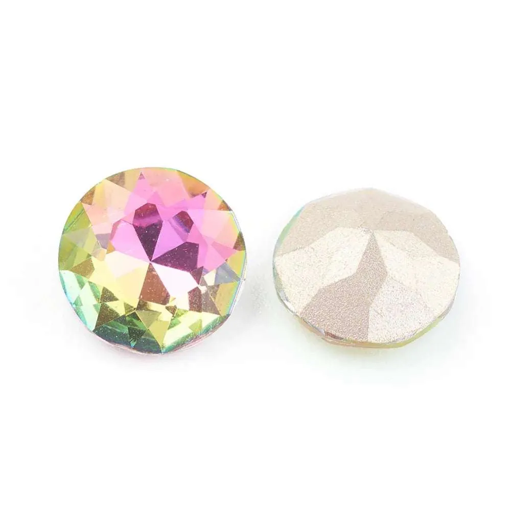 Kinesisk strass - Round Stone Vitrail Rose 8mm 1 styck